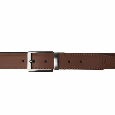 BLACK CAMEL BROWN Double Sided Reversible Men's' Leather Belt